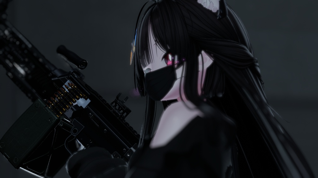 【🎉セール中!】【VRChat想定】SAR 556 System【ギミック付き】