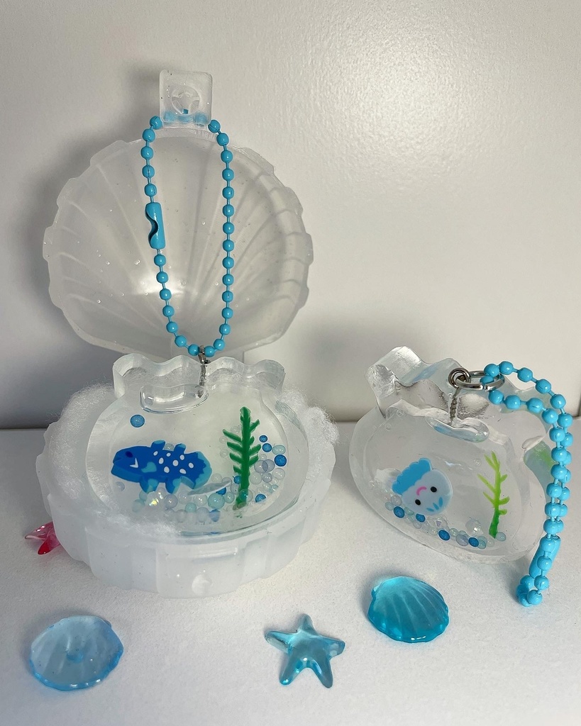 ミニミニ水族館 キーホルダー クラゲ