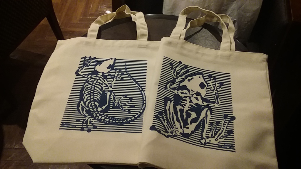 爬虫類&両生類 トートバッグ