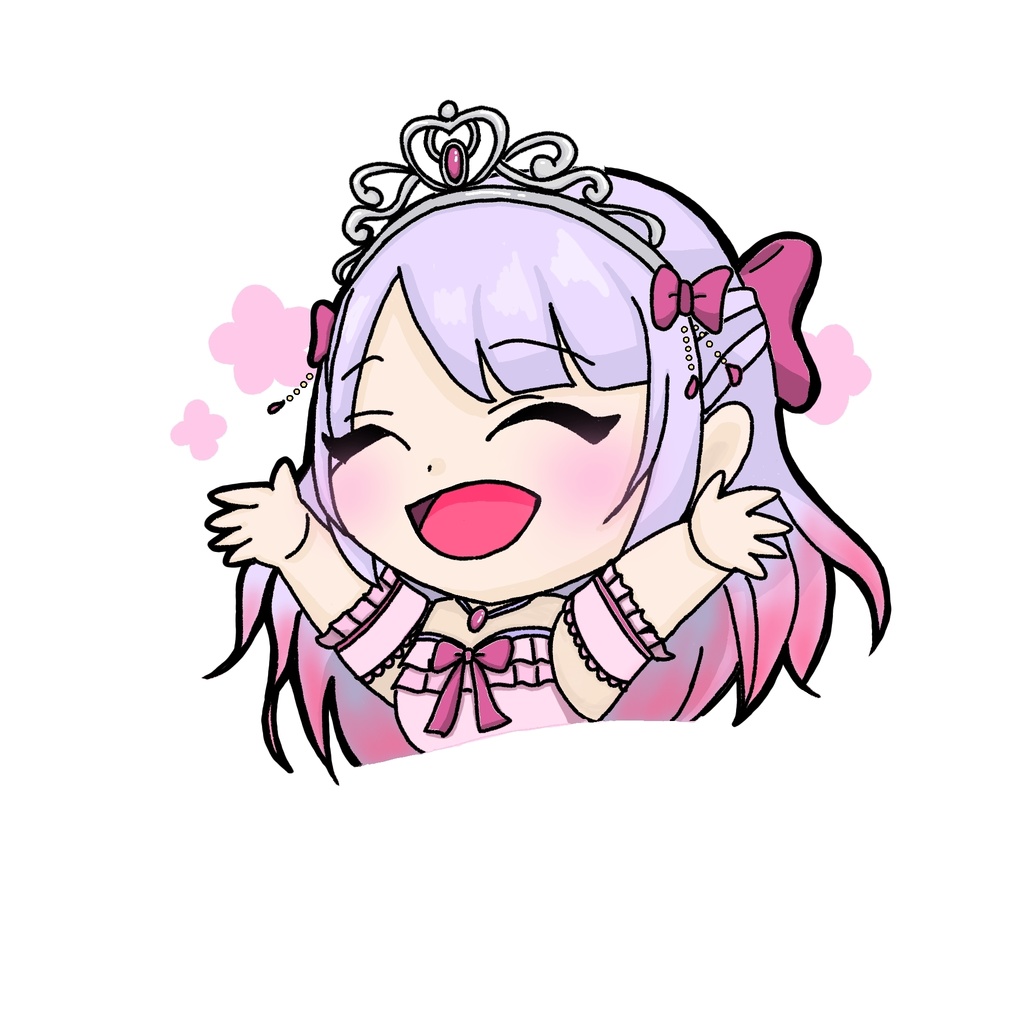お名前入りデジタル色紙（つぴちゃん）