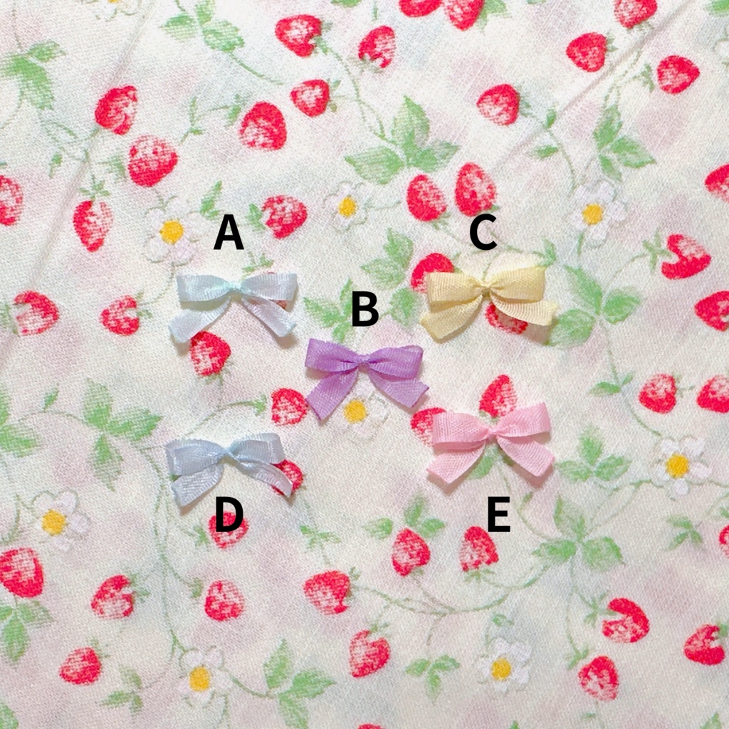 【セミオーダー】いちご柄のスモックワンピースとハーフボンネット