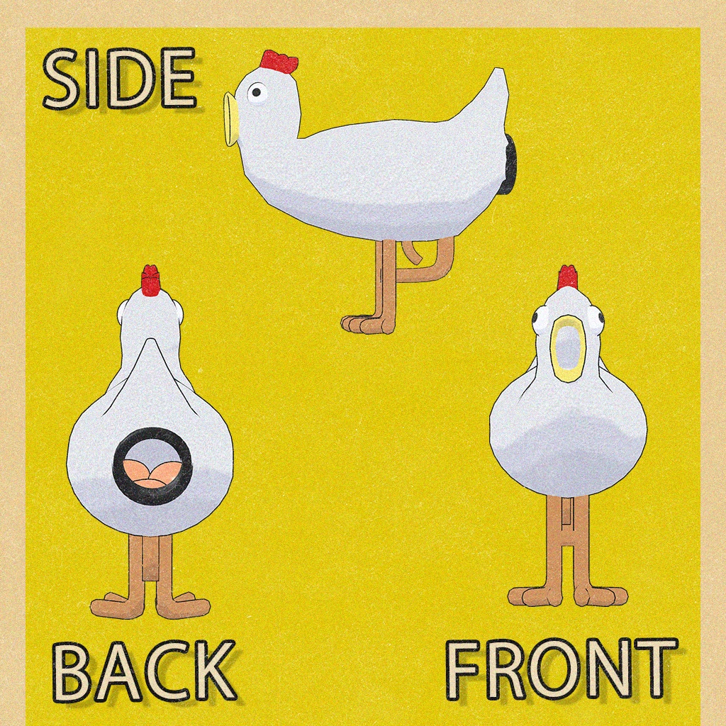 【VRChat想定】ニワトリ銃【アバター/ワールド用ギミック付き】