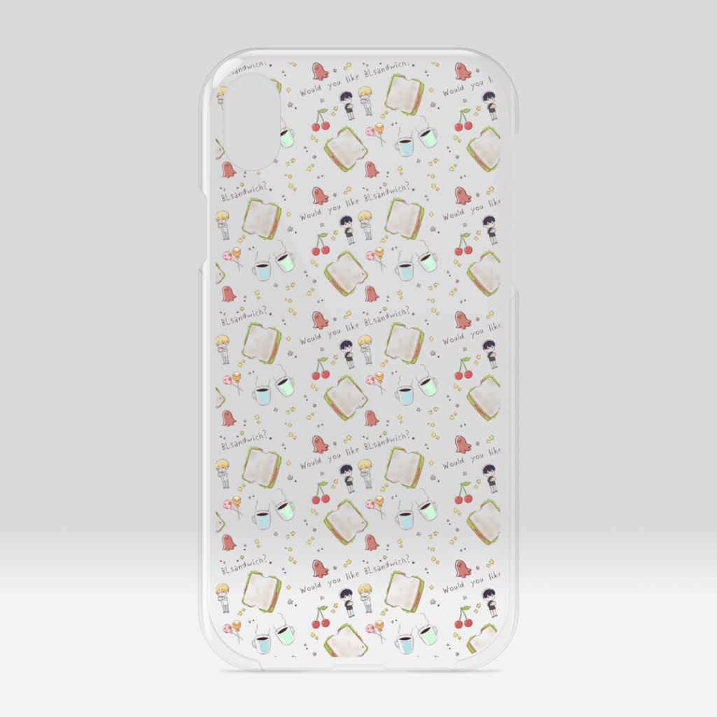 【iPhone11/XR】クリアiPhoneケース　サンドウィッチモデル