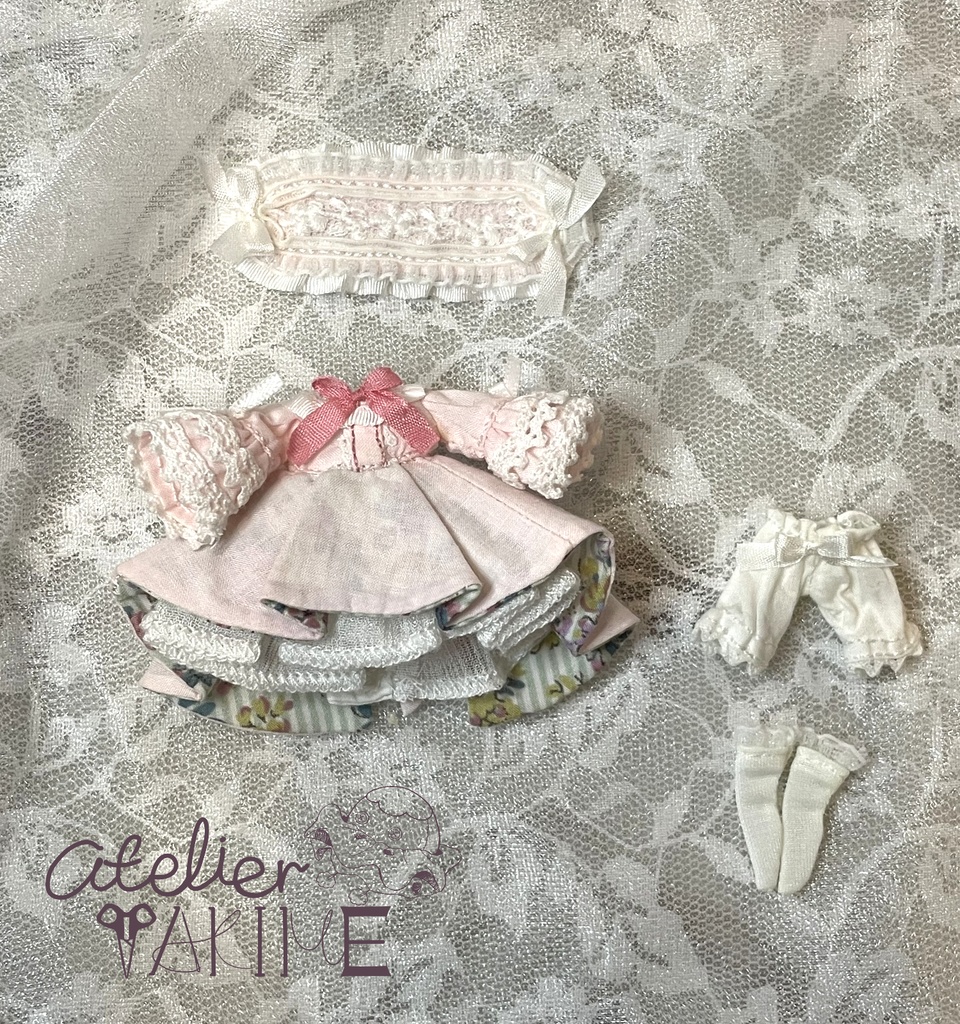 【ミゼットドール】フィッシュテール風ドレスセット