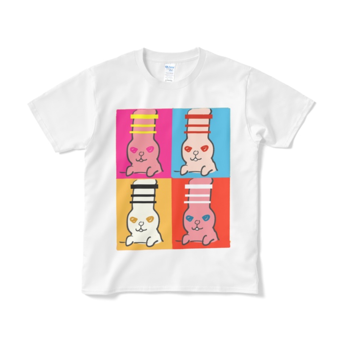 まらネコTシャツ(ホワイト、ブラック)