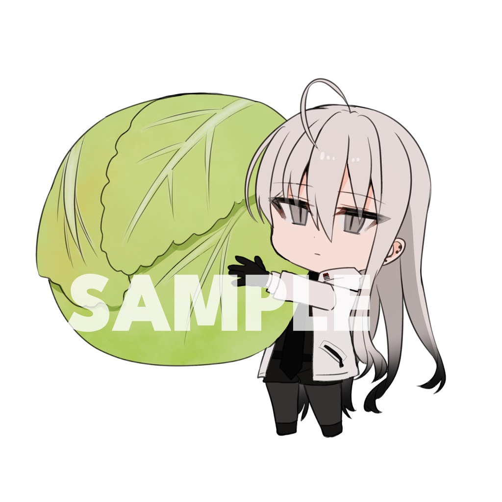 серый しっかりキャッチキーホルダー2