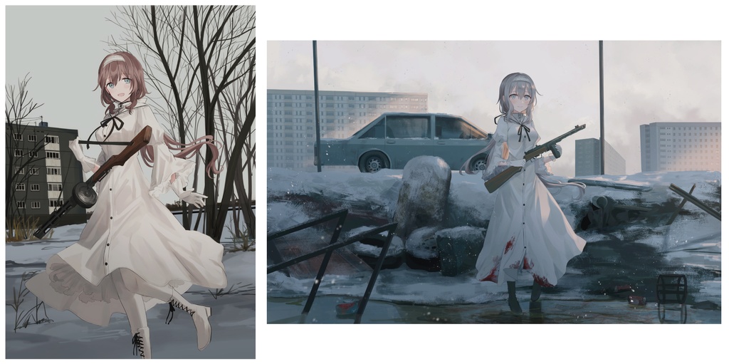 電子版イラスト本『 ГРЯЗЬ ПЕПЕЛ ХМУРОЕ НЕБО №1 2018-2019』