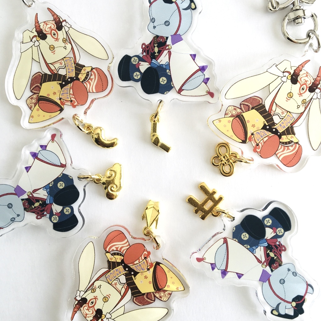 FGOうさくまアクキー4種