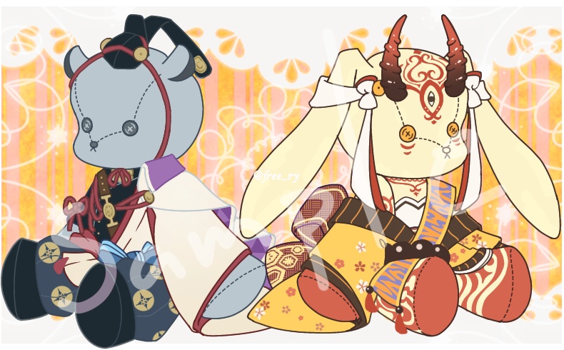 FGOうさくまアクキー4種