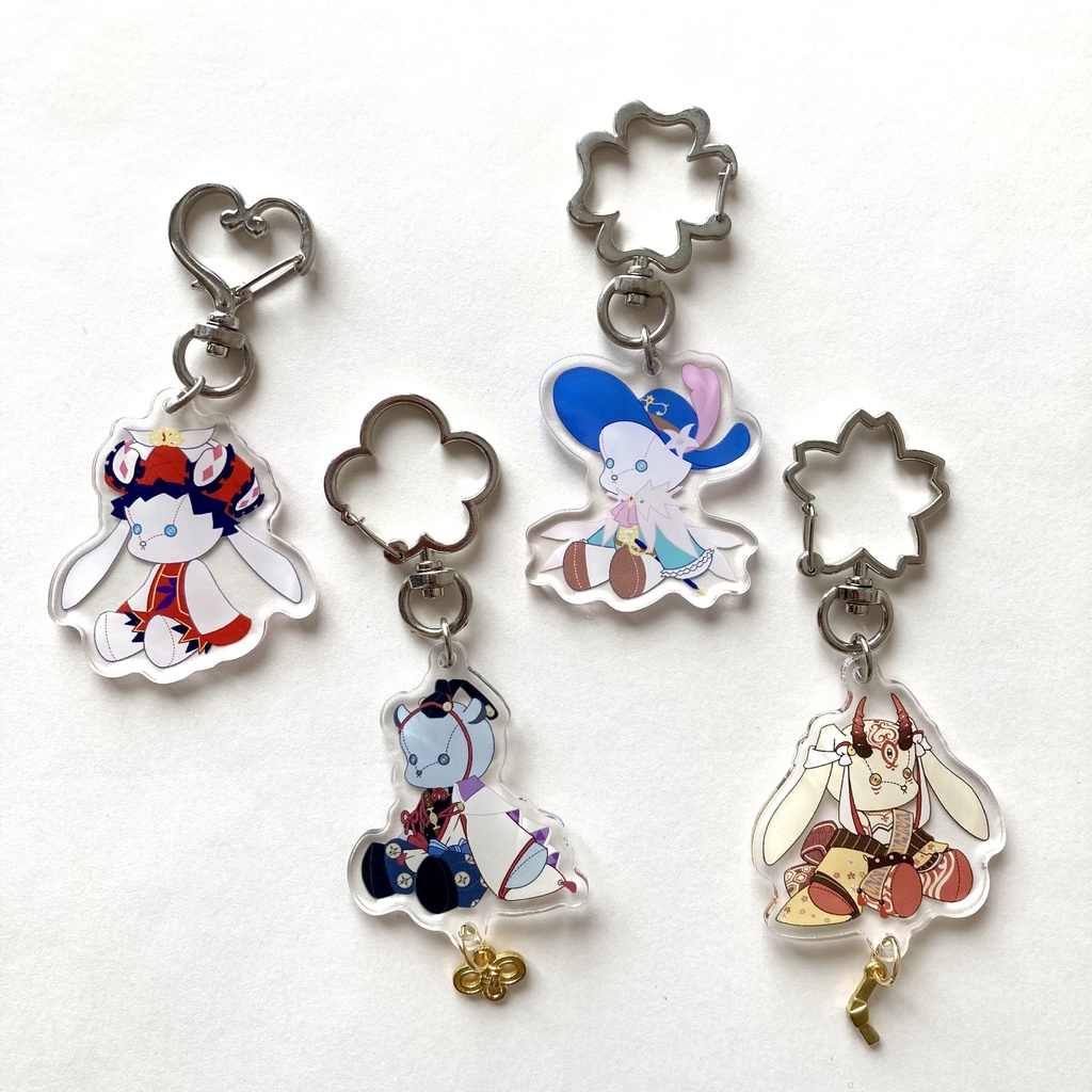 FGOうさくまアクキー4種