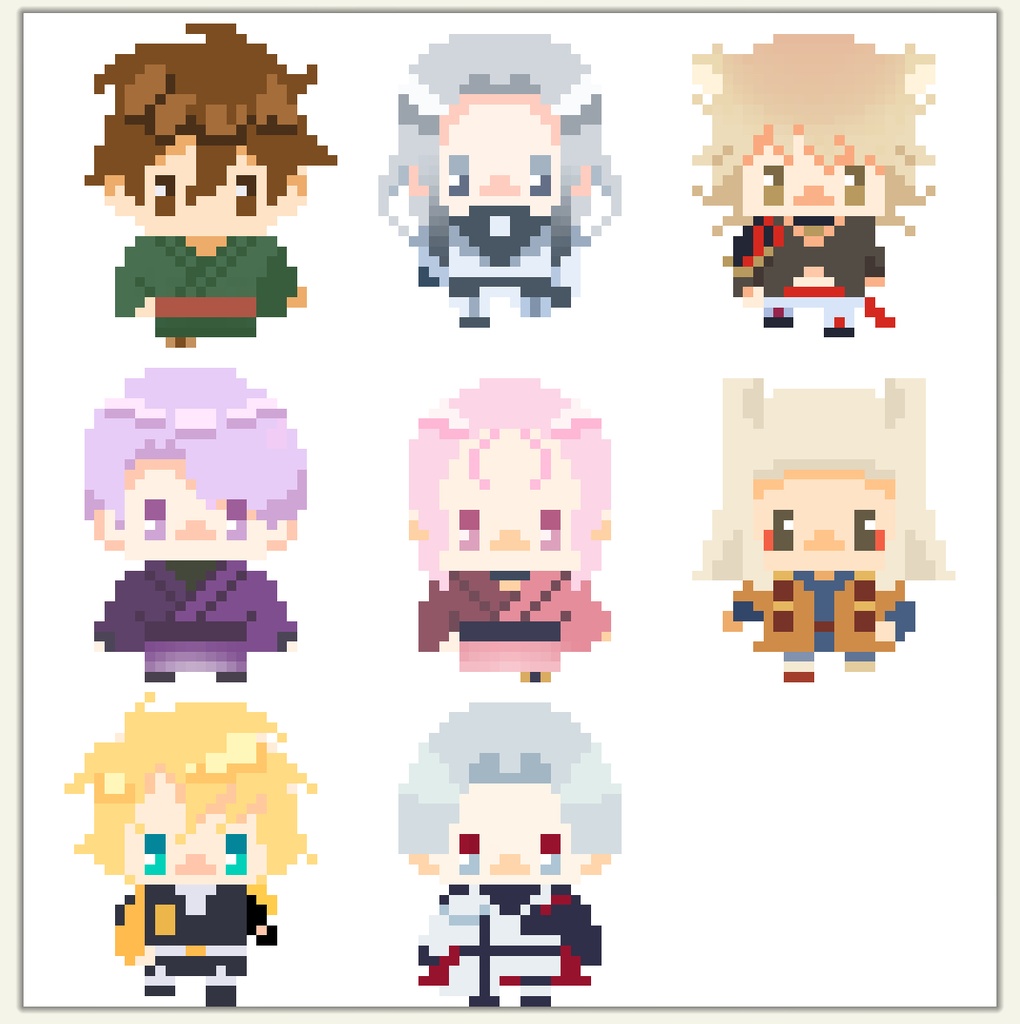 刀剣乱舞キャラアバター3(ピクスク向け
