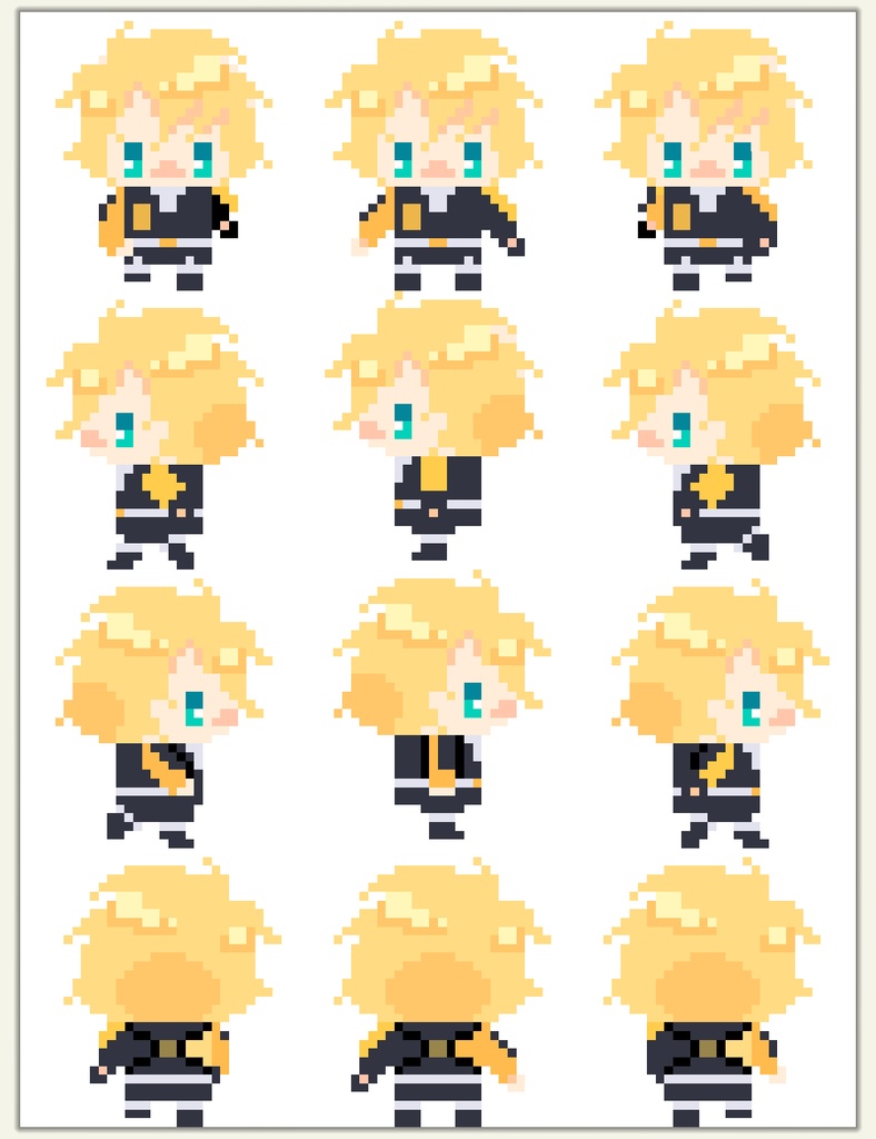 刀剣乱舞キャラアバター3(ピクスク向け