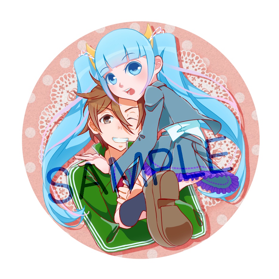 おてきり缶バッチ【制服・着物】