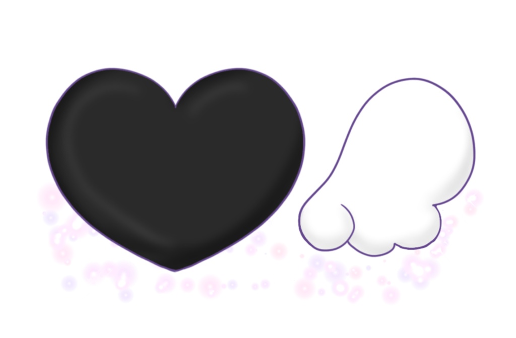 ブラックハーツシャツ🖤໒꒱