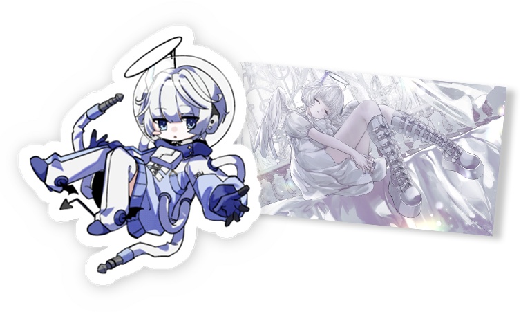 宇宙-天国ステッカー┆バラ売り有