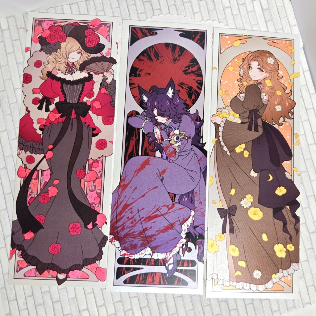 ミュシャ風カード【匿名配送】