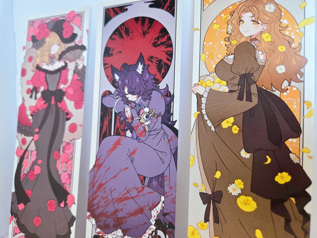 ミュシャ風カード【匿名配送】