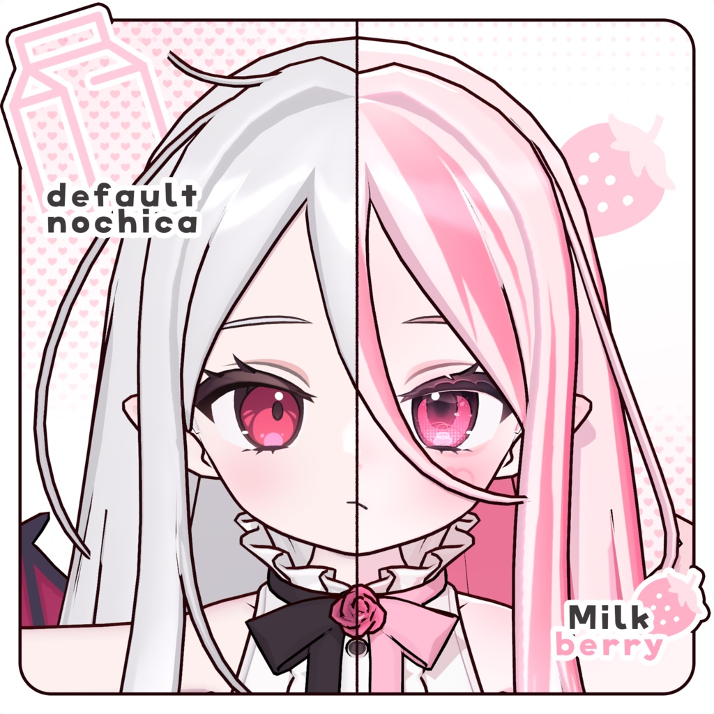 ꒰Nochica - ノーチカ꒱ Milkberry Makeup ♡