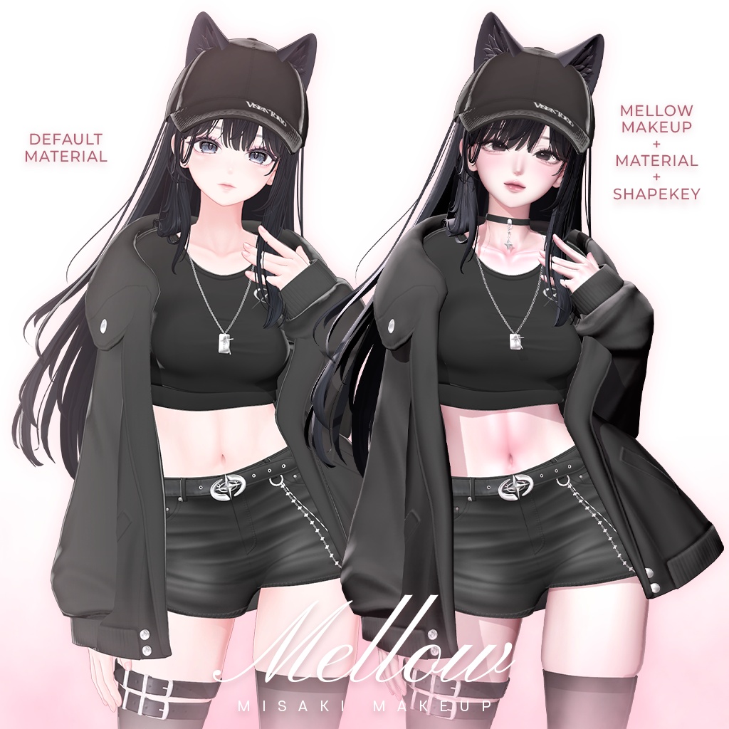 OPEN SALE! ꒰海咲 -Misaki-꒱ Mellow Makeup + Body Texture + Material + blendshape ♡