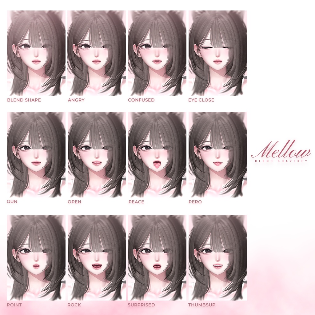 OPEN SALE! ꒰海咲 -Misaki-꒱ Mellow Makeup + Body Texture + Material + blendshape ♡