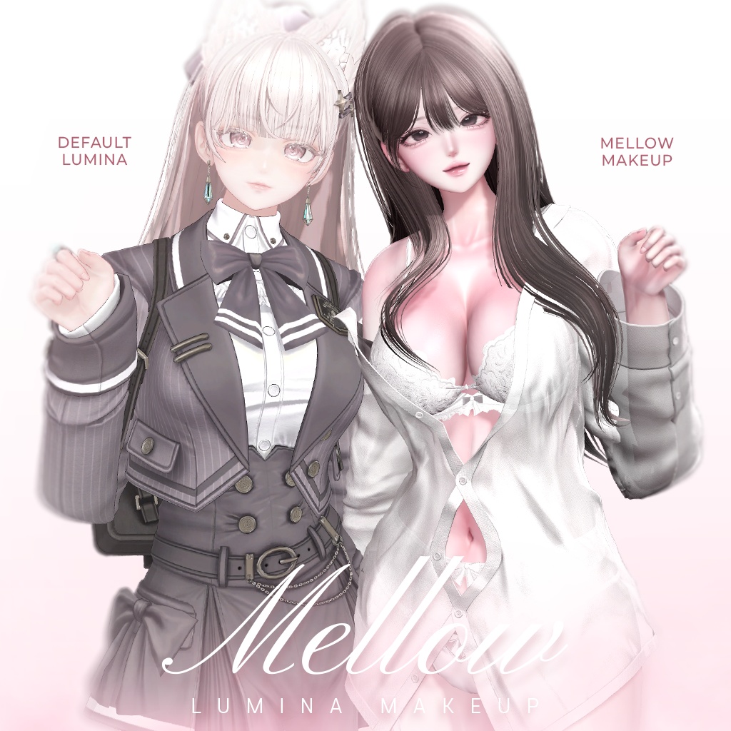 ꒰ルミナ -Lumina-꒱ Mellow Makeup + Body Texture + Material + blendshape ♡