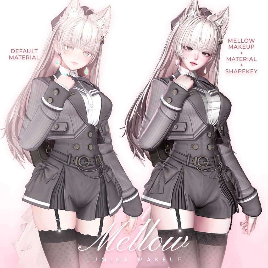 ꒰ルミナ -Lumina-꒱ Mellow Makeup + Body Texture + Material + blendshape ♡