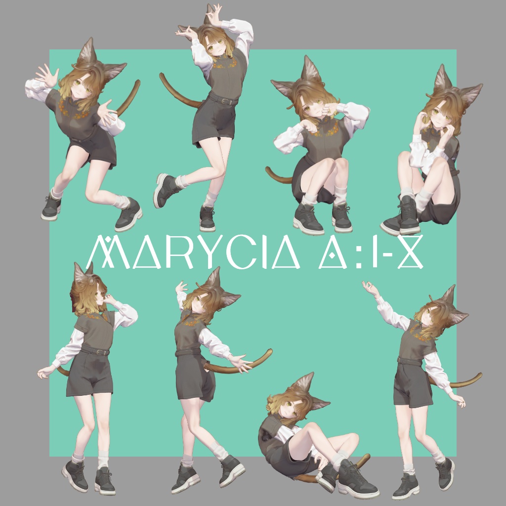 【SALE!】¥300→¥150半額! アクティブポーズ集 38種【マリシア向け→キプ対応予定】