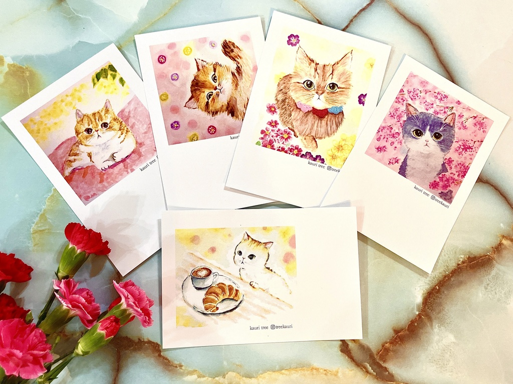 Kauri Tree 懐かしシリーズ　ポストカード5枚組セット