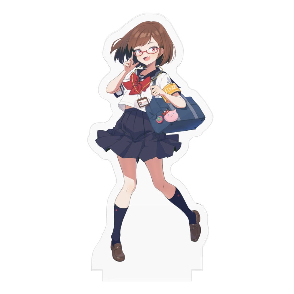 花沢ねこ キービジュアル 夏服 アクリルフィギュア(70x70mm)