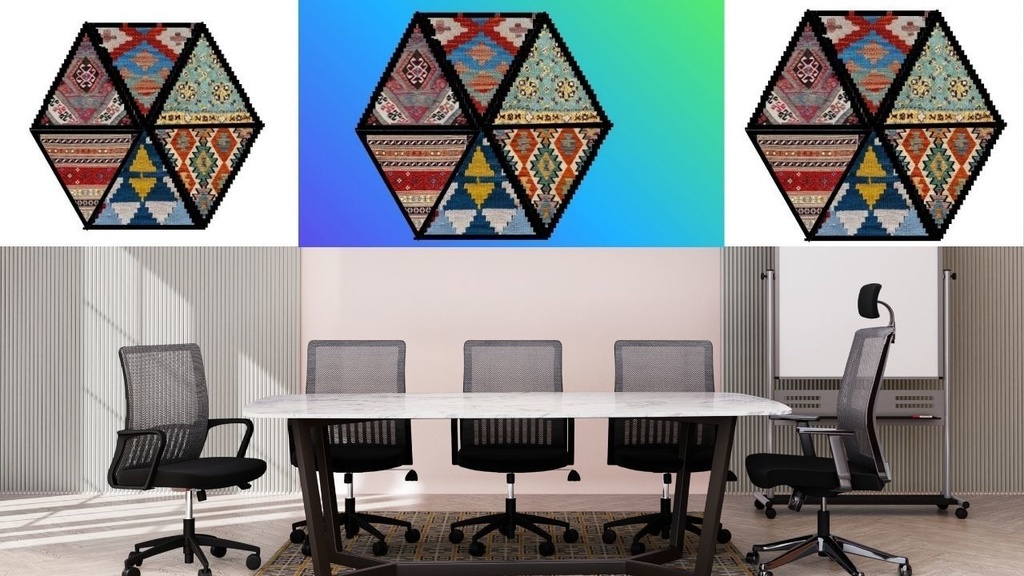 Turkish kilim digital wall arts