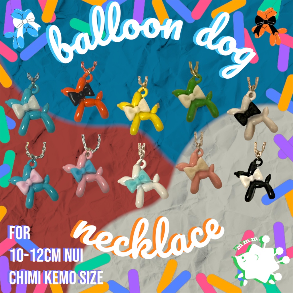 Balloon dog necklace for nui