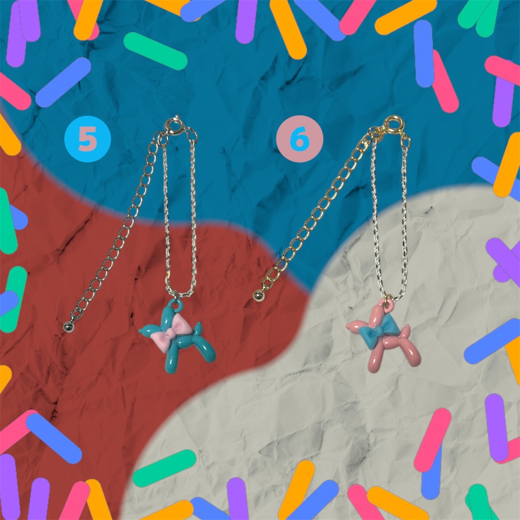 Balloon dog necklace for nui