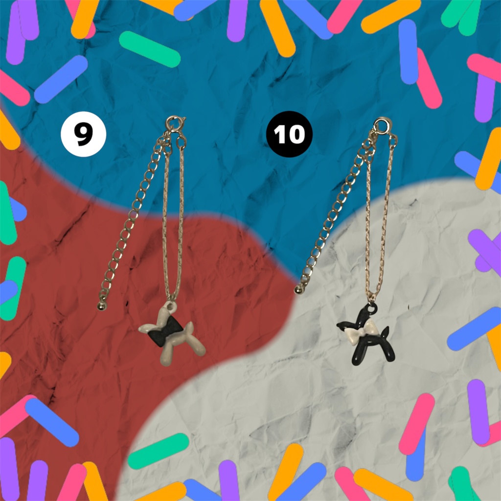 Balloon dog necklace for nui