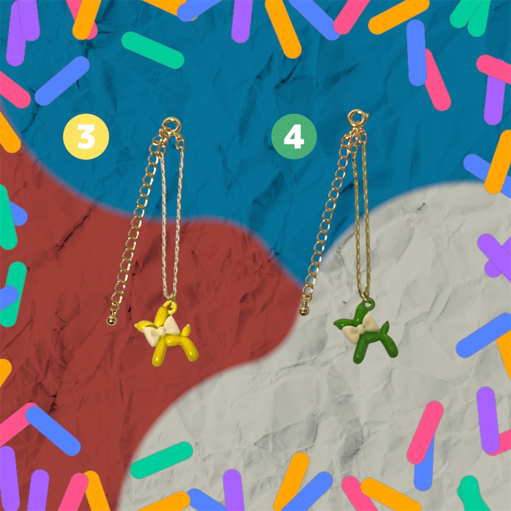 Balloon dog necklace for nui