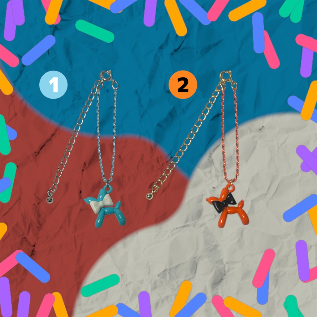 Balloon dog necklace for nui