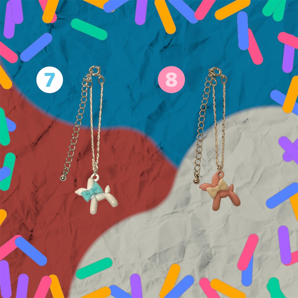 Balloon dog necklace for nui