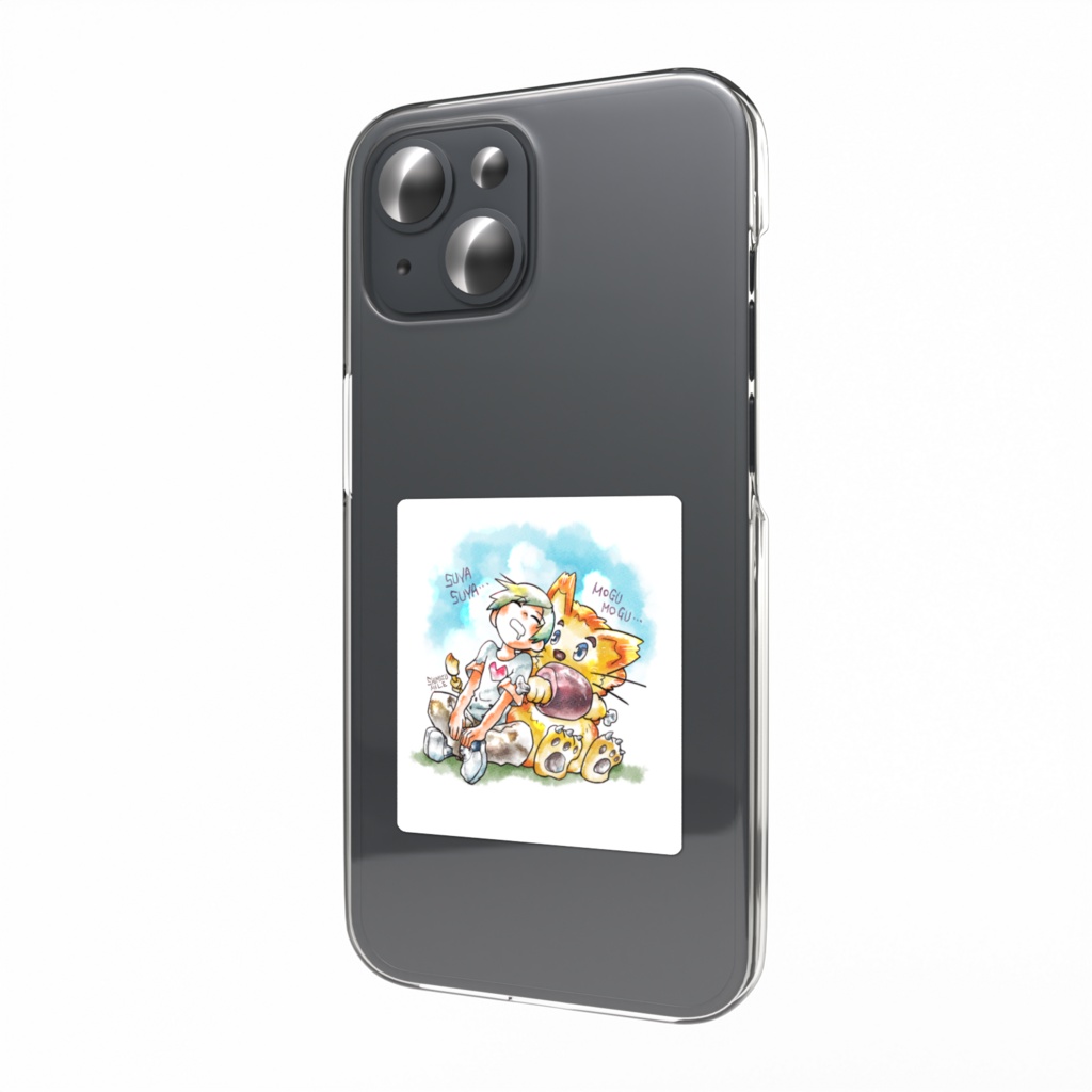 『SUYAMOGU』 スマホステッカー