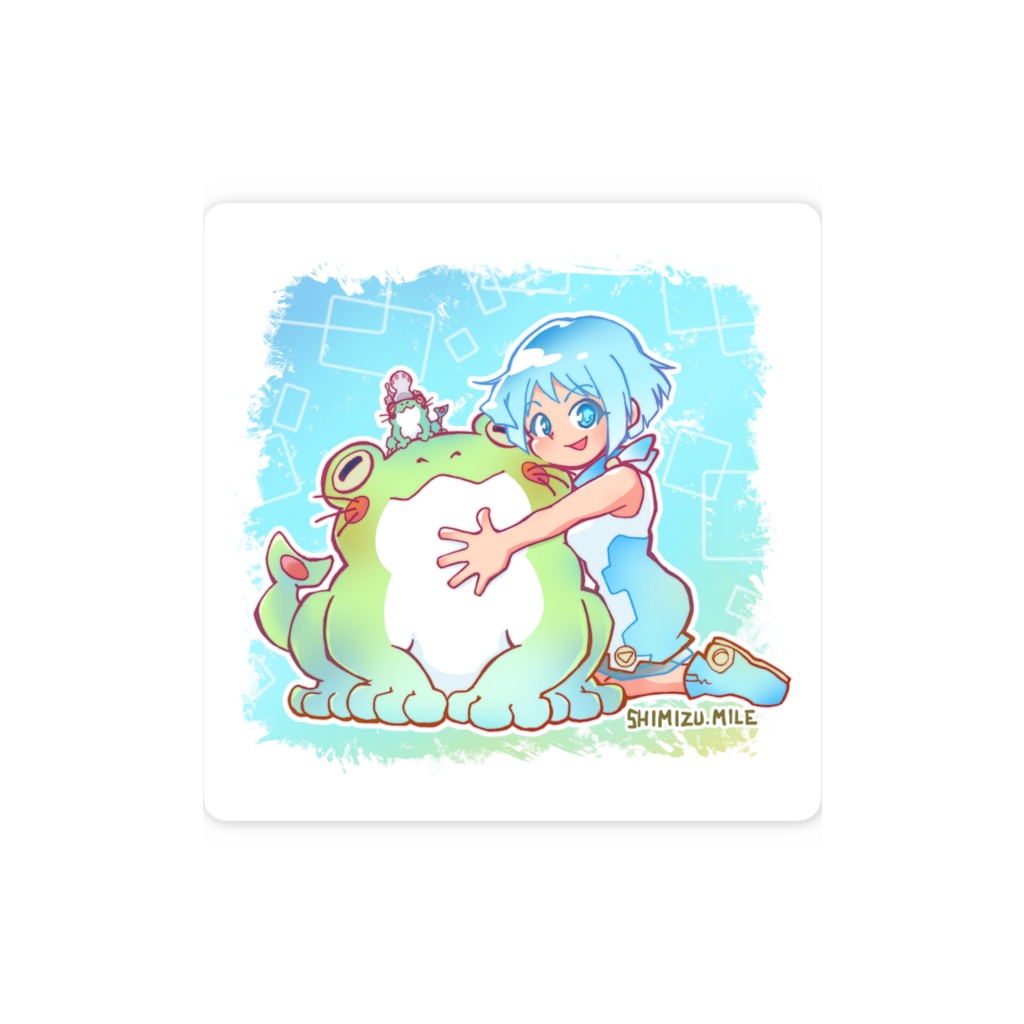 プルタ(WATER WORRY)02　スマホステッカー