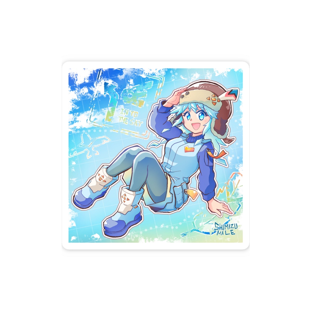 ラムネロ　01 スマホステッカー