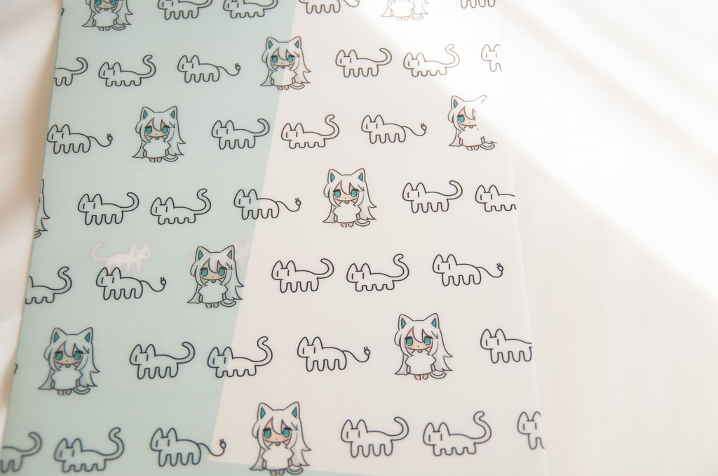 A4 クリアファイル ねこたち