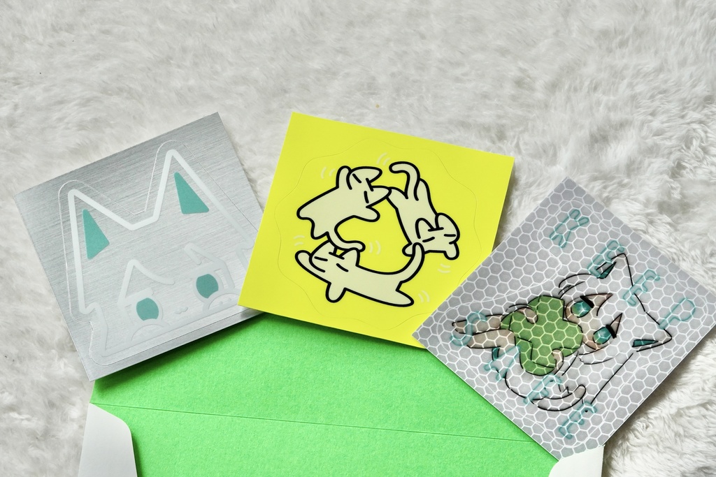 特殊ステッカー3枚セット オリジナル封筒付き