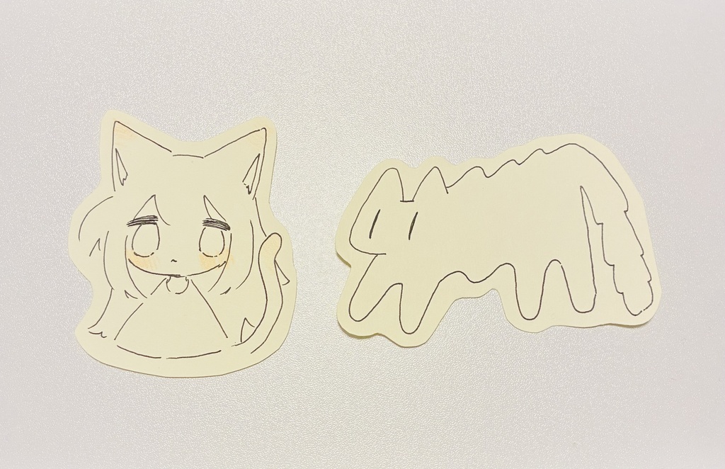 てがきしーる2枚セット