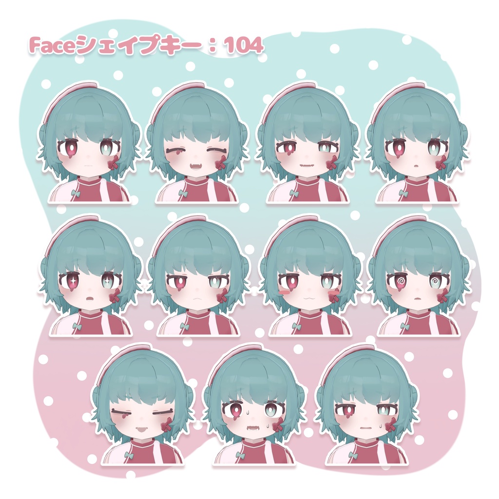 【オリジナル3Dモデル】腐乱死体のふにくちゃん