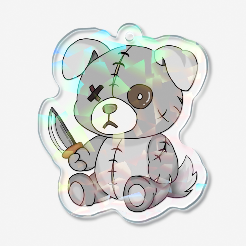 クロハ(黒刃)ホログラムアクリルキーホルダー