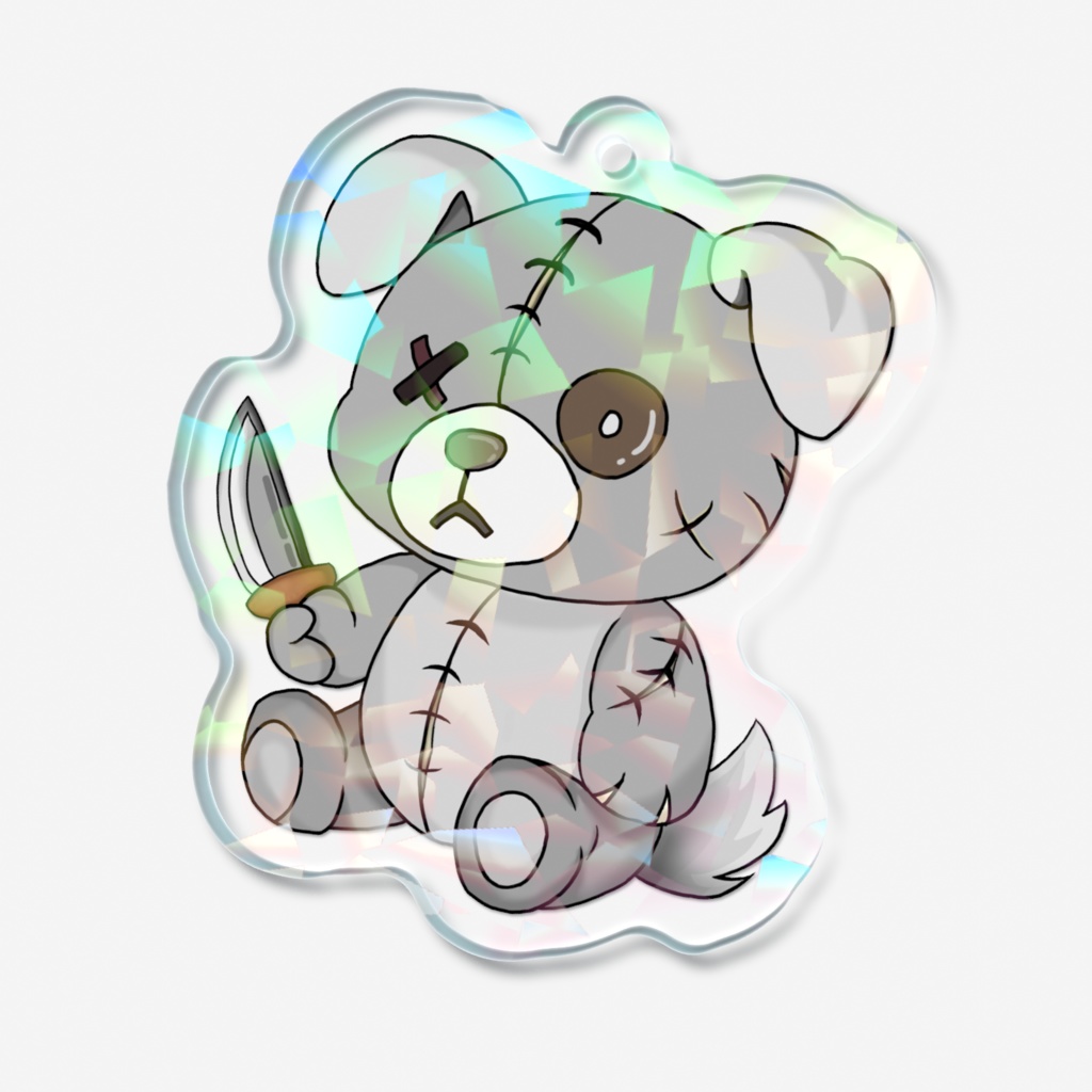 クロハ(黒刃)ホログラムアクリルキーホルダー