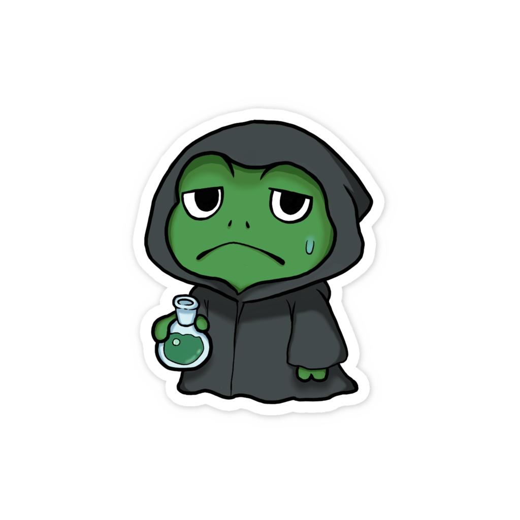 ルガ(涙蛙)スマホステッカー