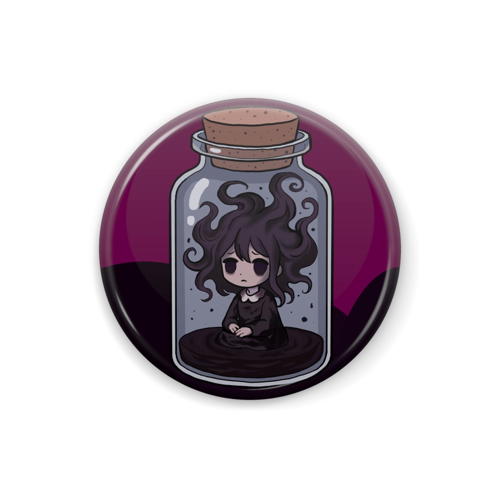 シヅク(雫影)缶バッジ