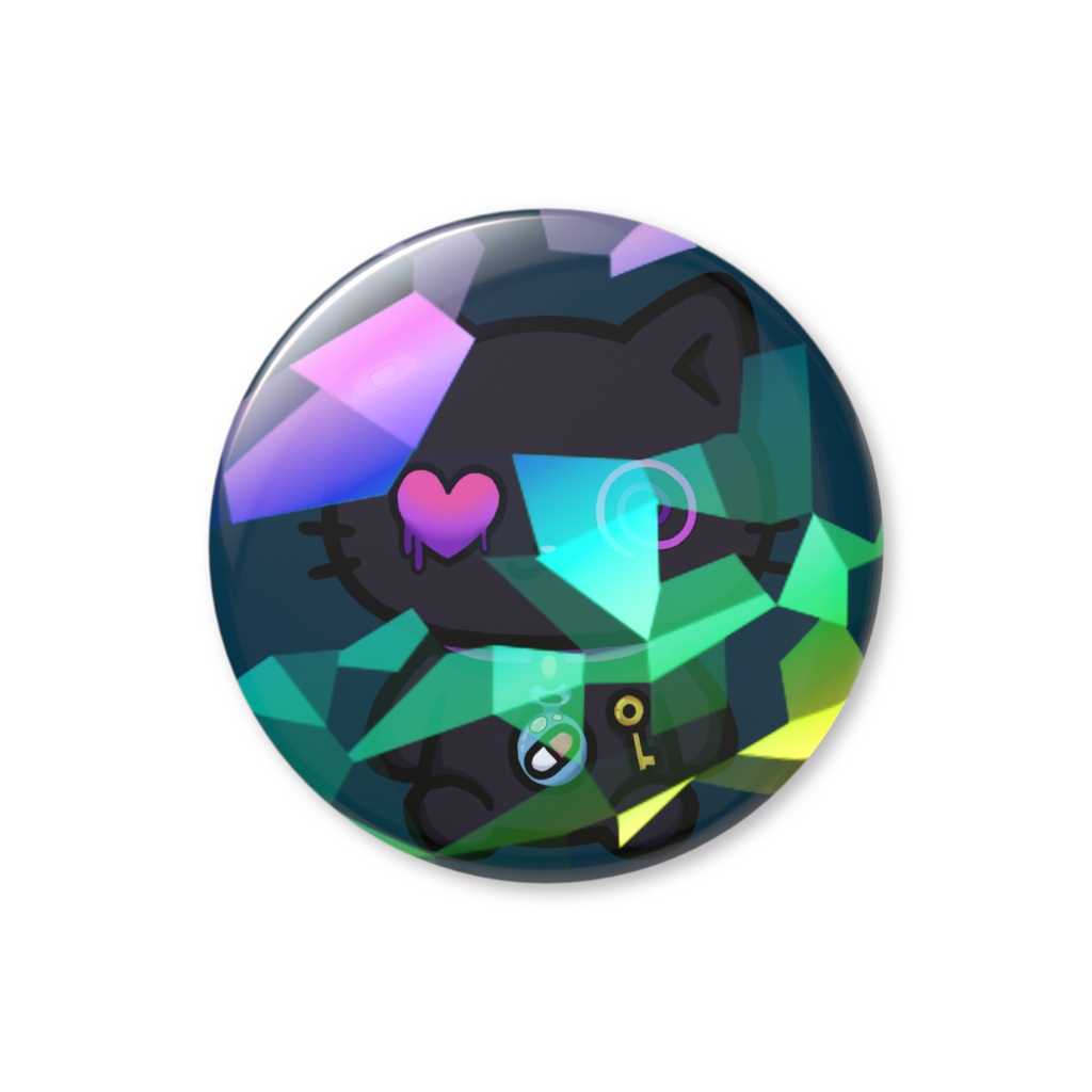 クロ（Kuro）ホログラム缶バッジ