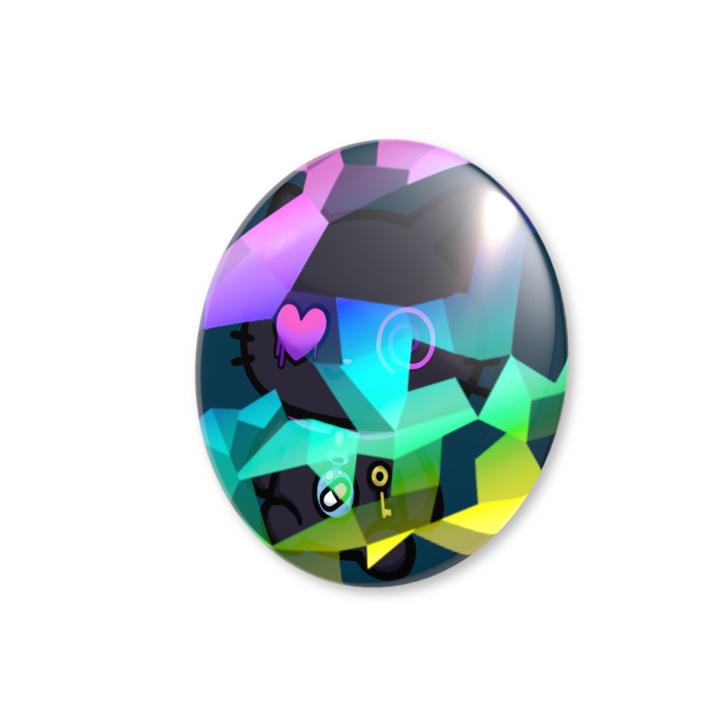 クロ(Kuro)ホログラム缶バッジ