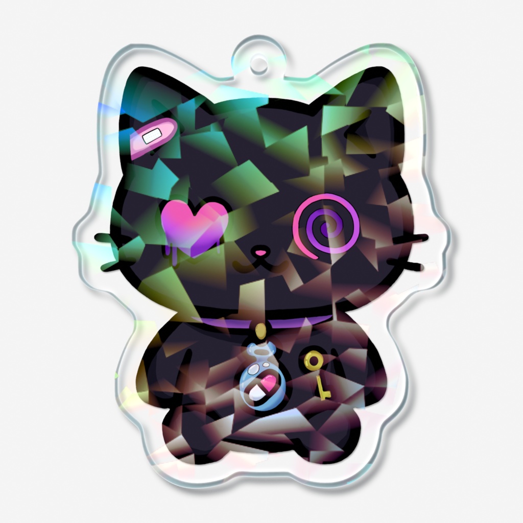 クロ（Kuro）ホログラムアクリルキーホルダー